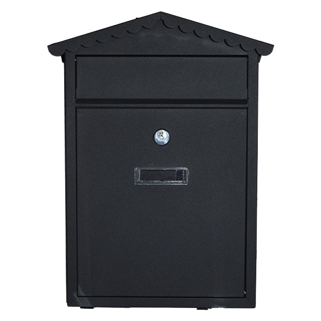BLACK MAILBOX 35.5x26x9cm