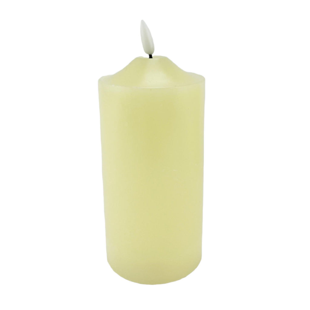 LED WAX CANDLE WITH NEW FLAME ON TOP