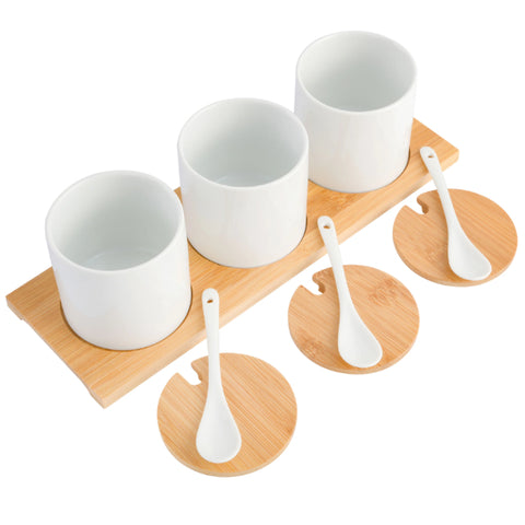 GIBSON GRACIOUS DINING 10PC CONDIMENT JARS