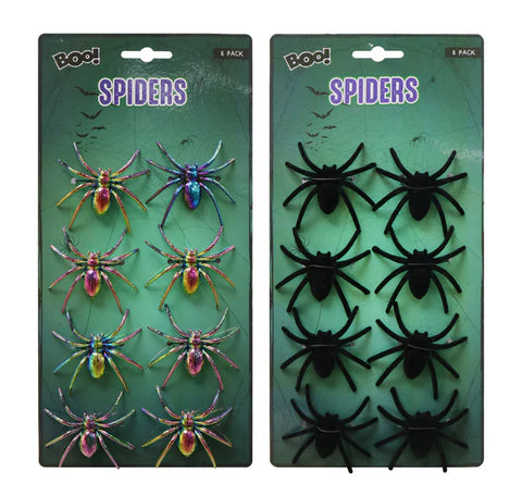8 PK Spider set for Halloween