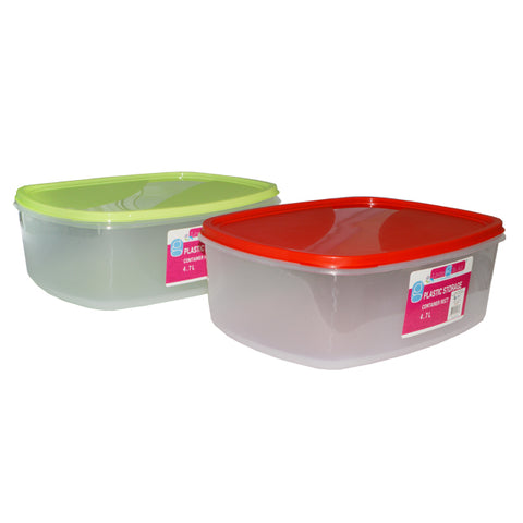 PLASTIC STORAGE CONTAINER 4.7L