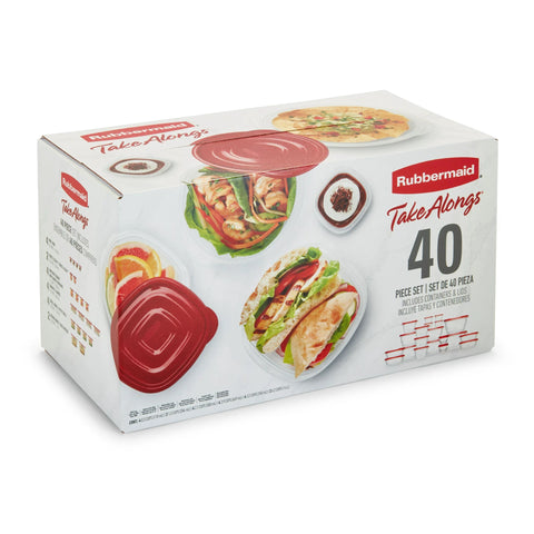 40PC RUBBERMAID TAKEALONGS