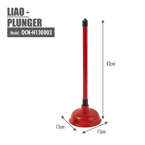 LIAO 15CM PVC PLUNGER W/HANDLE 49cm
