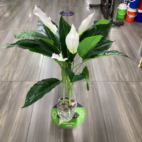 peace lily artificial SKYGARDEN ARTIFICIAL POTTED PEACE LILY – THE HOME EXPO