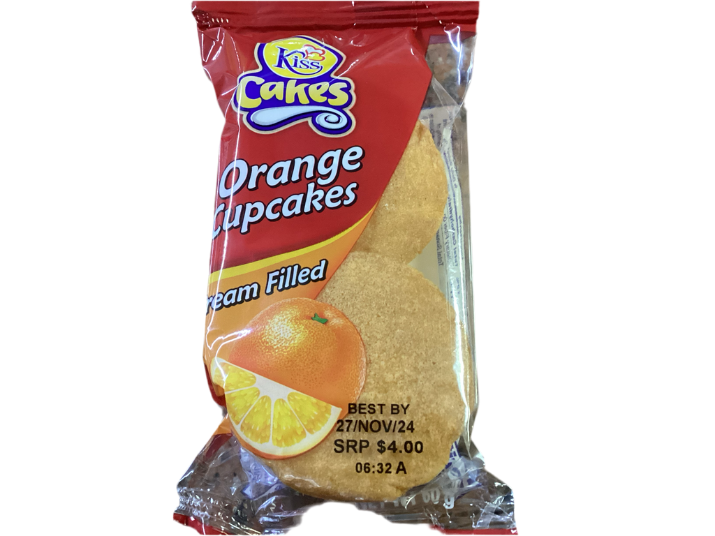 KISS ORANGE CUPCAKES CREAM FILLED