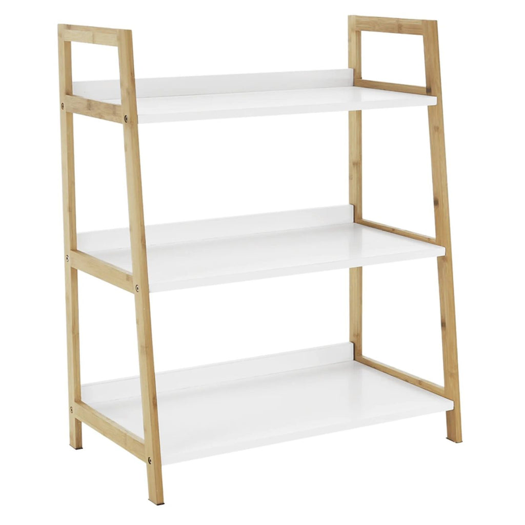 M&J 3 TIER BAMBOO ORGANIZER WHITE