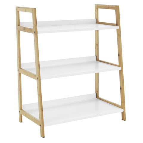 M&J 3 TIER BAMBOO ORGANIZER WHITE