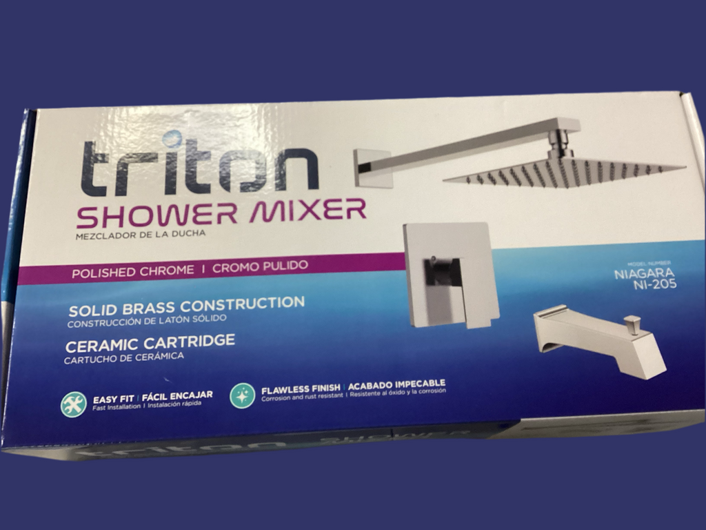 TRITON SHOWER MIXER SATIN CHROME