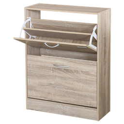 KENNETH COLE 2 TIER SHOE RACK OAK