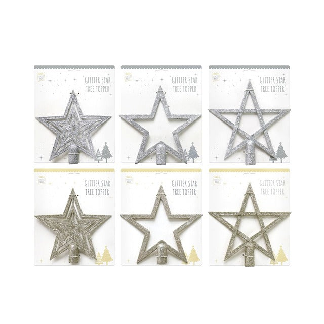 GLITTER STAR TREE TOPPER
