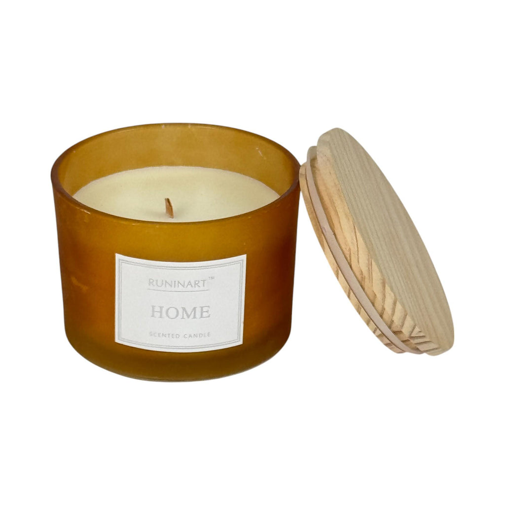 GLASS CANDLE W/Lid