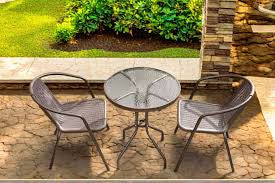 3 PC BROWN PATIO SET