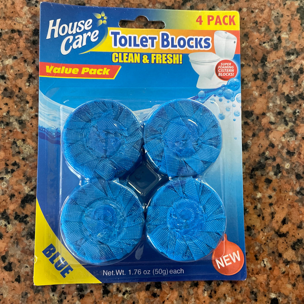 HOUSE CARE TOILET BLOCKS 4PK