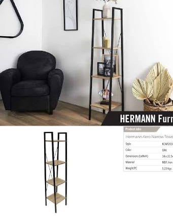 KENNETH COLE HERMANN AERO NARROW TOWER SHELF (OAK)
