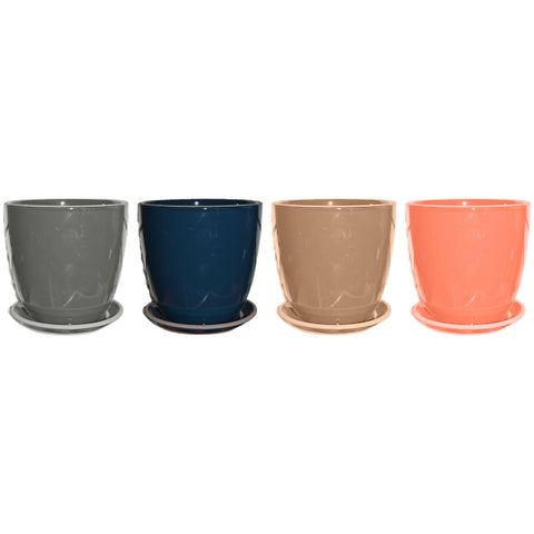 HOME ACCENTS CERAMIC PLANTER POTS