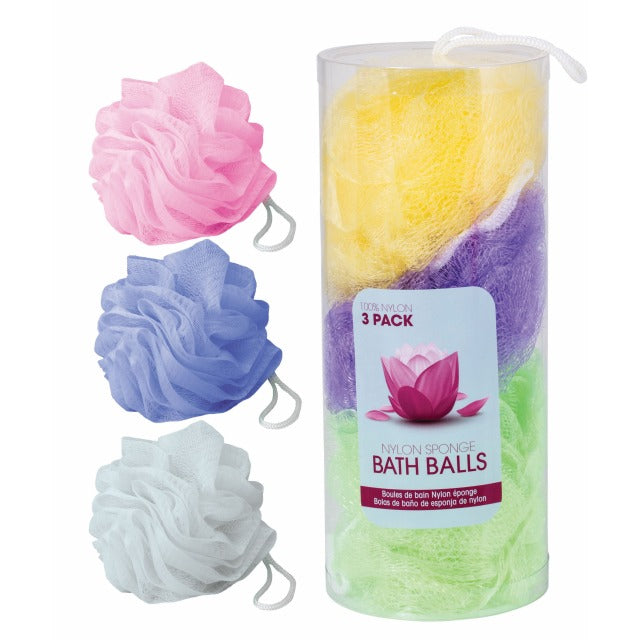 NYLON SPONGE BATH BALLS