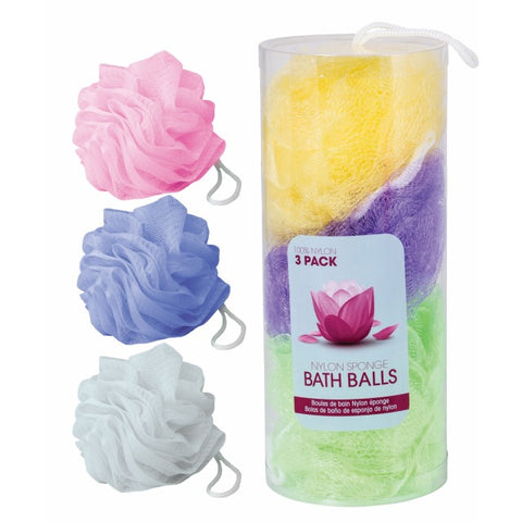 NYLON SPONGE BATH BALLS