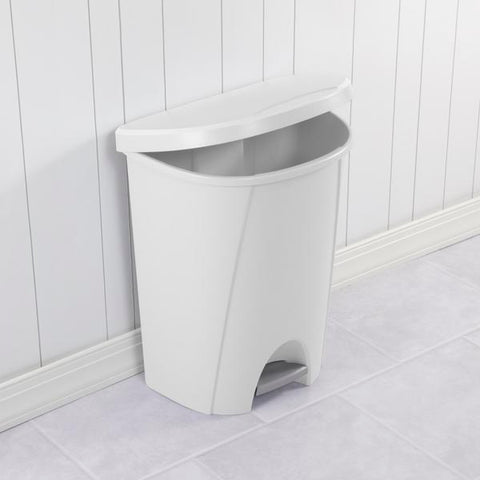 STERILITE STEP ON BIN (white)