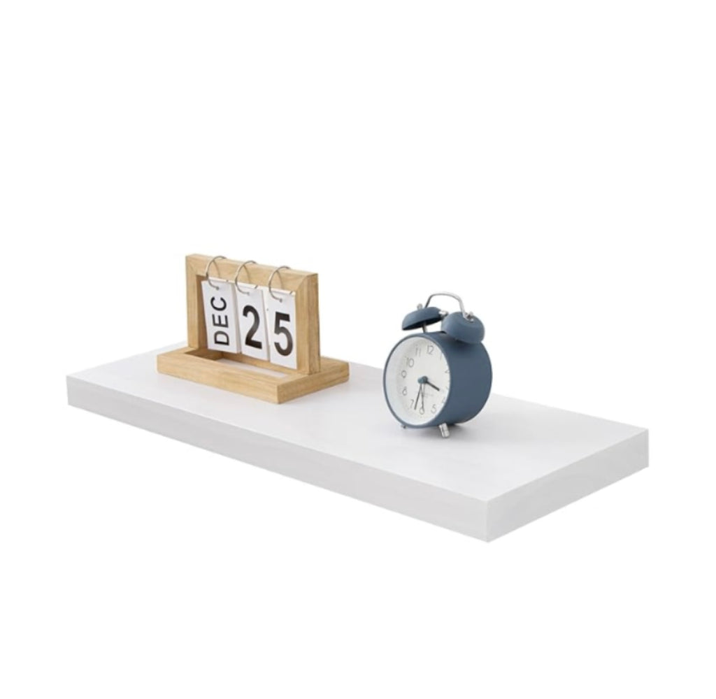 WOODEN FLOATING SHELF WHITE