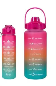 MOTIVATIONAL 2PC 2in1 WATER BOTTLE
