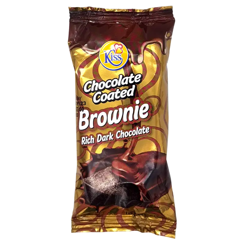 Kiss chocolate coated brown