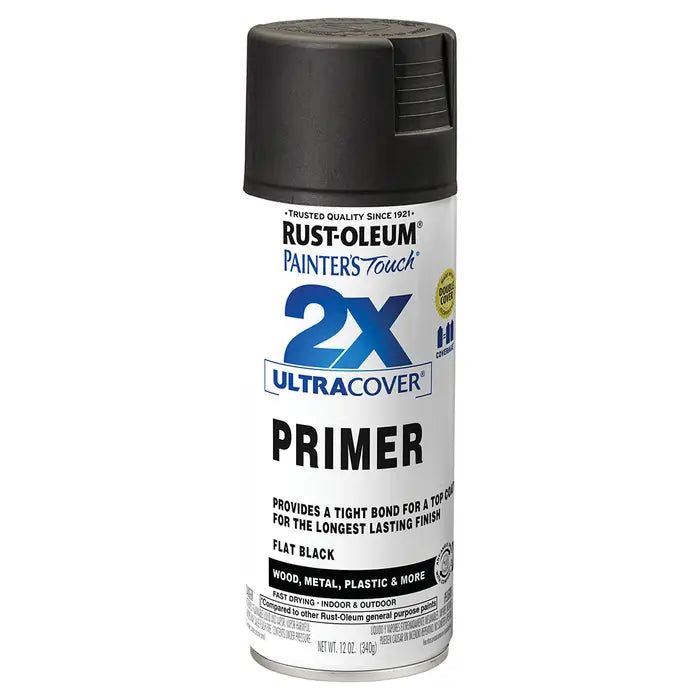 FLAT BLACK PRIMER 2X SPRAY