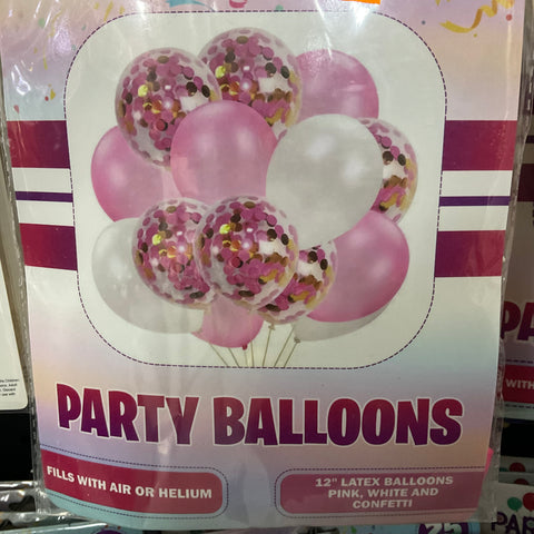 PARTY LATEX BALLOONS 12” MIXED PACK 25PCS