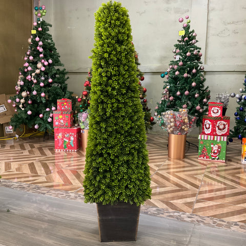 ARTIFICIAL CONE SHAPED BOXWOOD TOPIARY PLANT