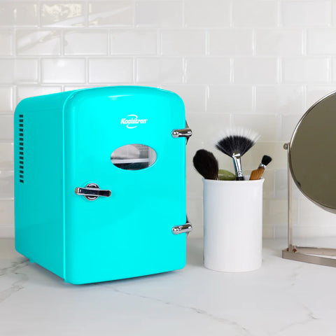 MINI RETRO THERMOELECTRIC FRIDGE (TIFFANY BLUE)