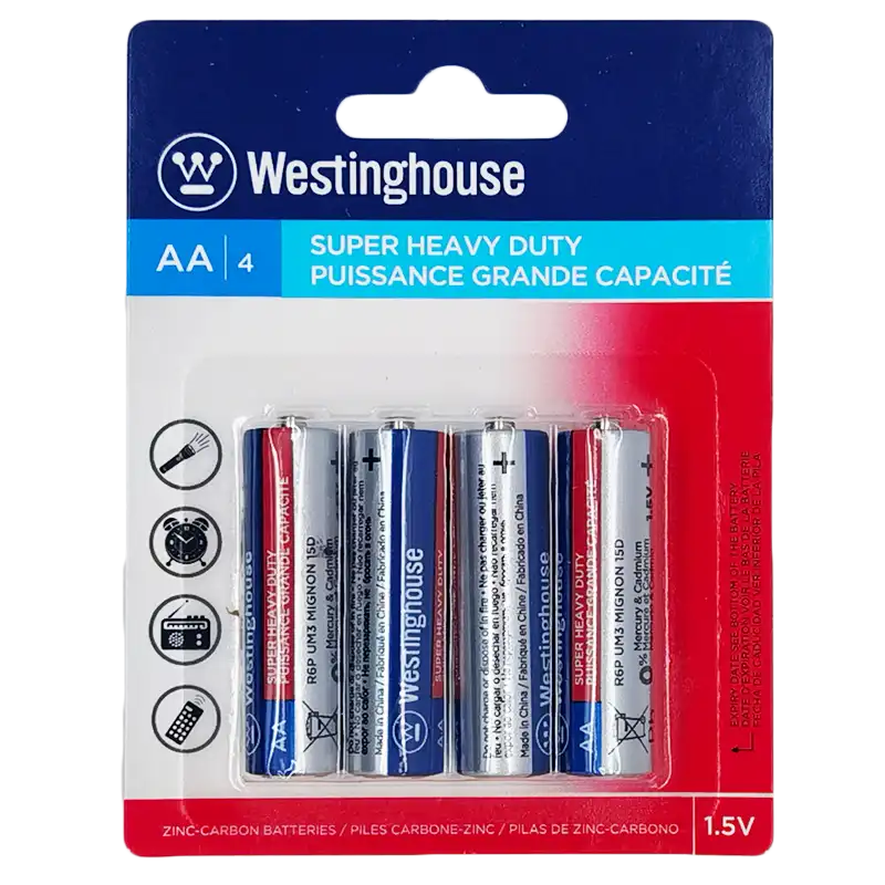 WESTINGHOUSE AA SUPER HEAVY DUTY 4 pk