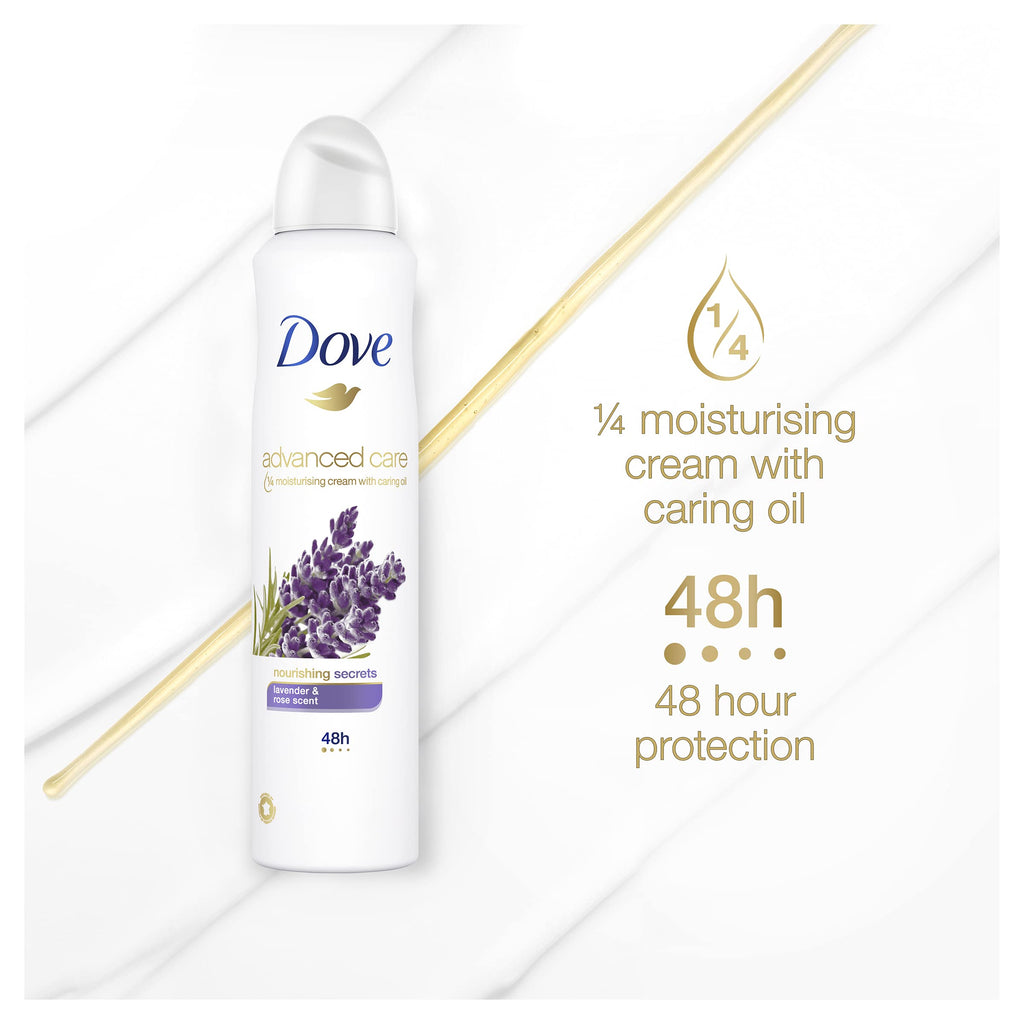 DOVE ADVANCED CARE SPRAY (LAVENDER & ROSE )