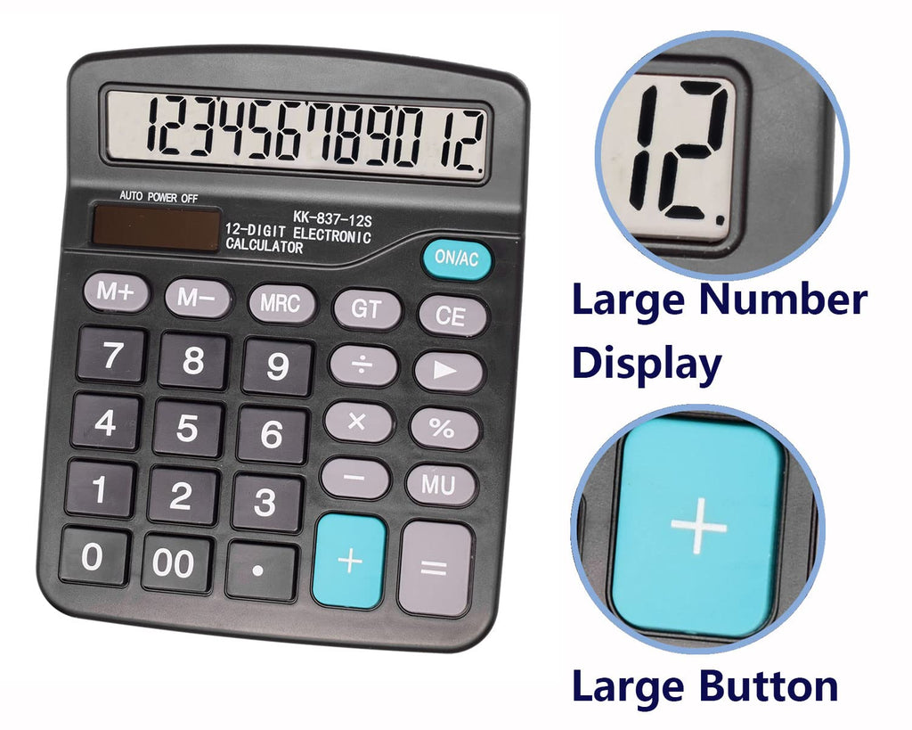 12DIGIT ELECTRONIC CALCULATOR (KK-837-12S)