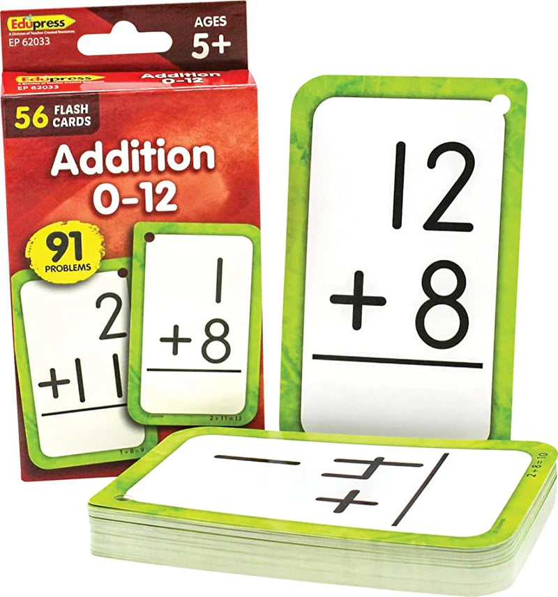 ADDITION FLASH CARDS 0-12