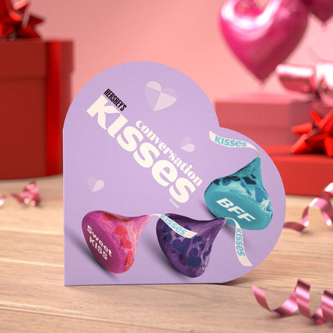 HERSHEY’S CONVERSATION KISSES MILK CHOCOLATE