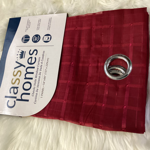 CLASSY HOMES SHEER PANEL (WINE)