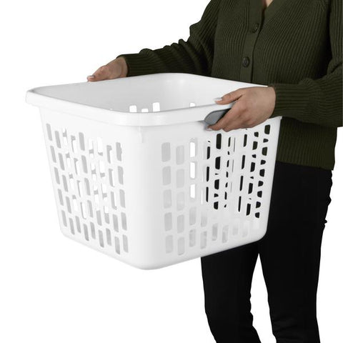 STERILITE LAUNDRY BASKET (white)
