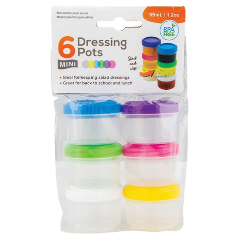 6PC MINI DRESSING POTS