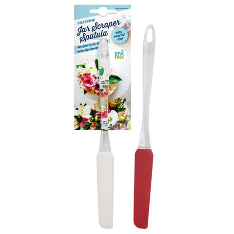 SILICONE JAR SCAPER SPATULA