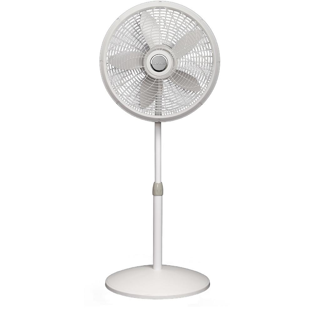 LASKO 18” WHITE PEDESTAL FAN