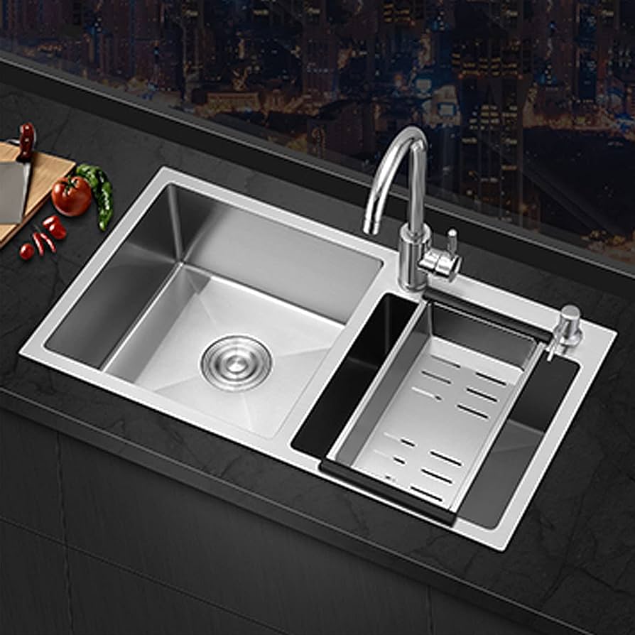 LS-8245DHB STAINLESS STEEL KITCHEN SINK