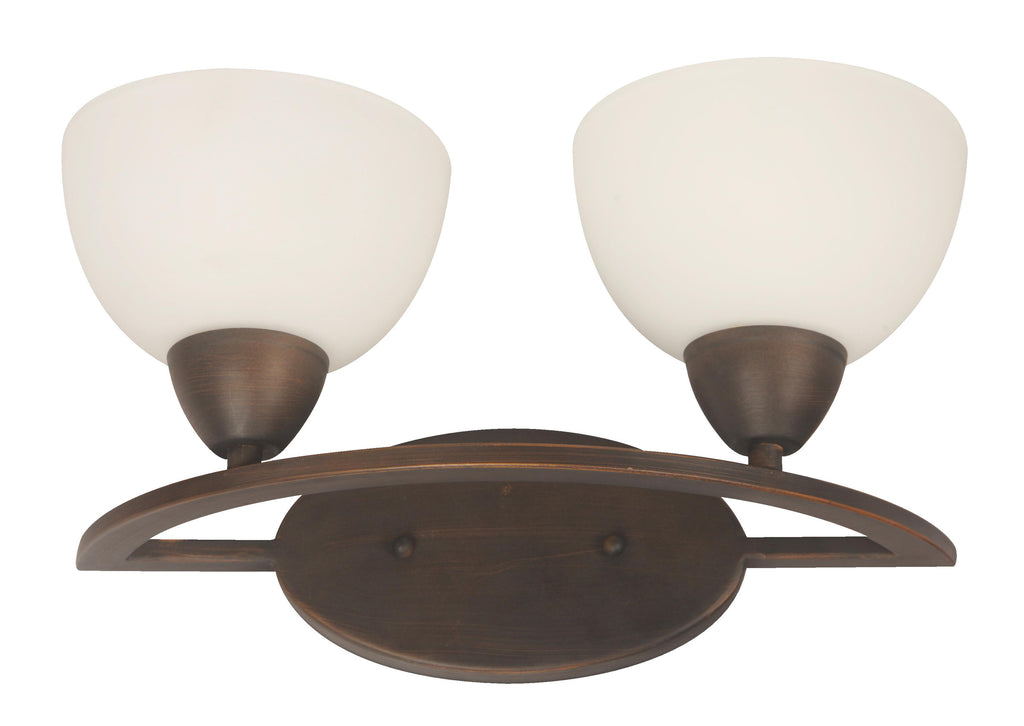 02951-9 2LT WALL LAMP COFFEE BROWN FINISH