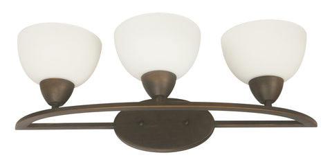 02952-9 3LT WALL LAMP COFFEE BROWN FINISH