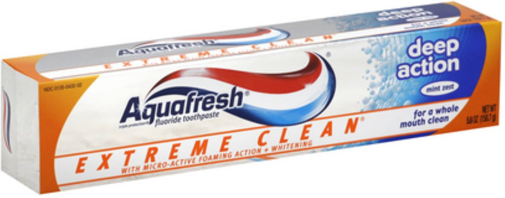 AQUAFRESH EXTREME CLEAN DEEP ACTION SUGAR ACID PROTECTION, 158.7G