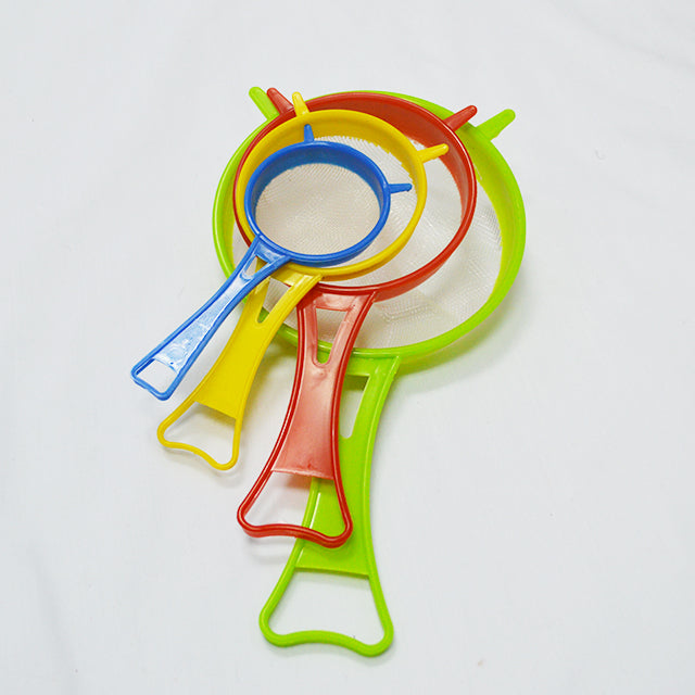 PLASTIC STRAINER SET 4PC ASSORTED