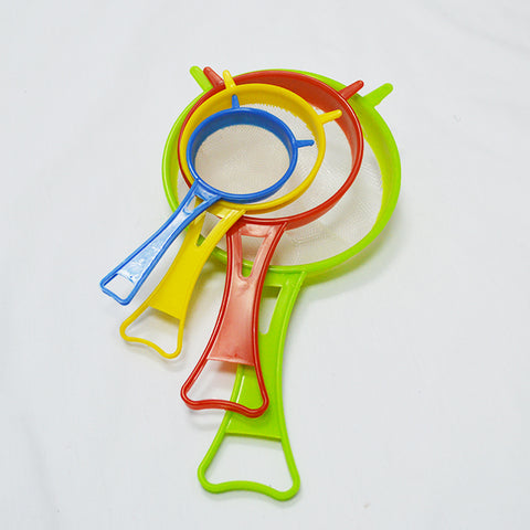 PLASTIC STRAINER SET 4PC ASSORTED