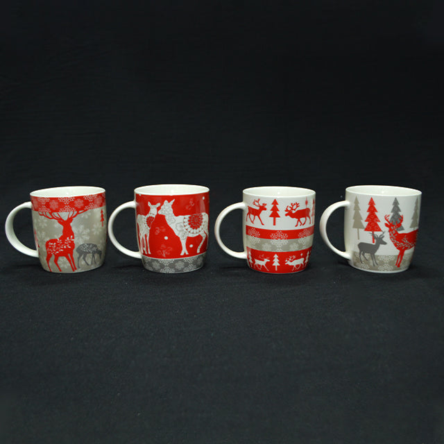 XMAS CERAMIC COFFEE CUP 11oz