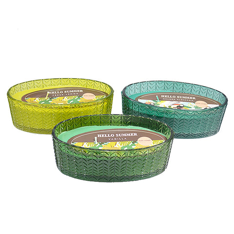 20018257 SCENTED CANDLE IN OVAL JAR 290G