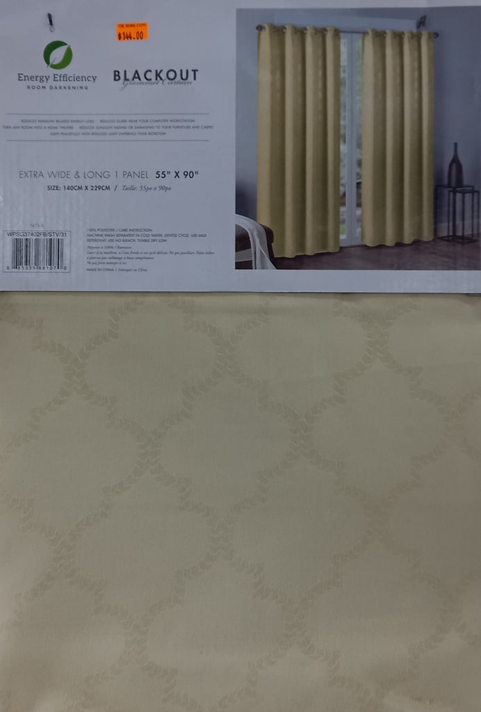 WPSG37402FB EMBOSSED BLACKOUT CURTAIN