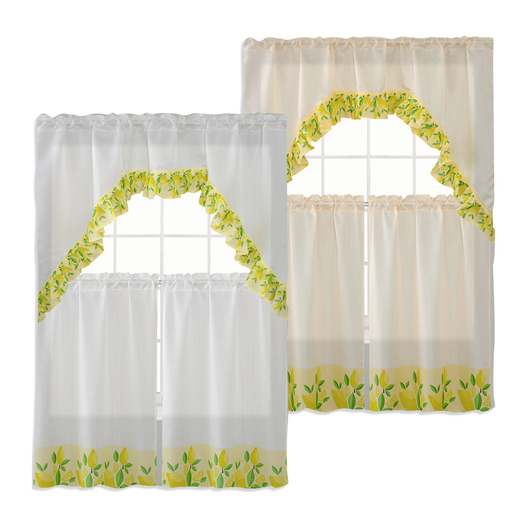 3635-LEMONS KITCHEN CURTAIN