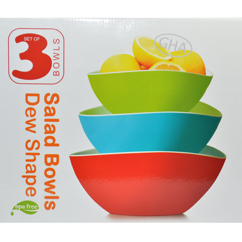 GHA 3 SET OF SALAD BOWLS